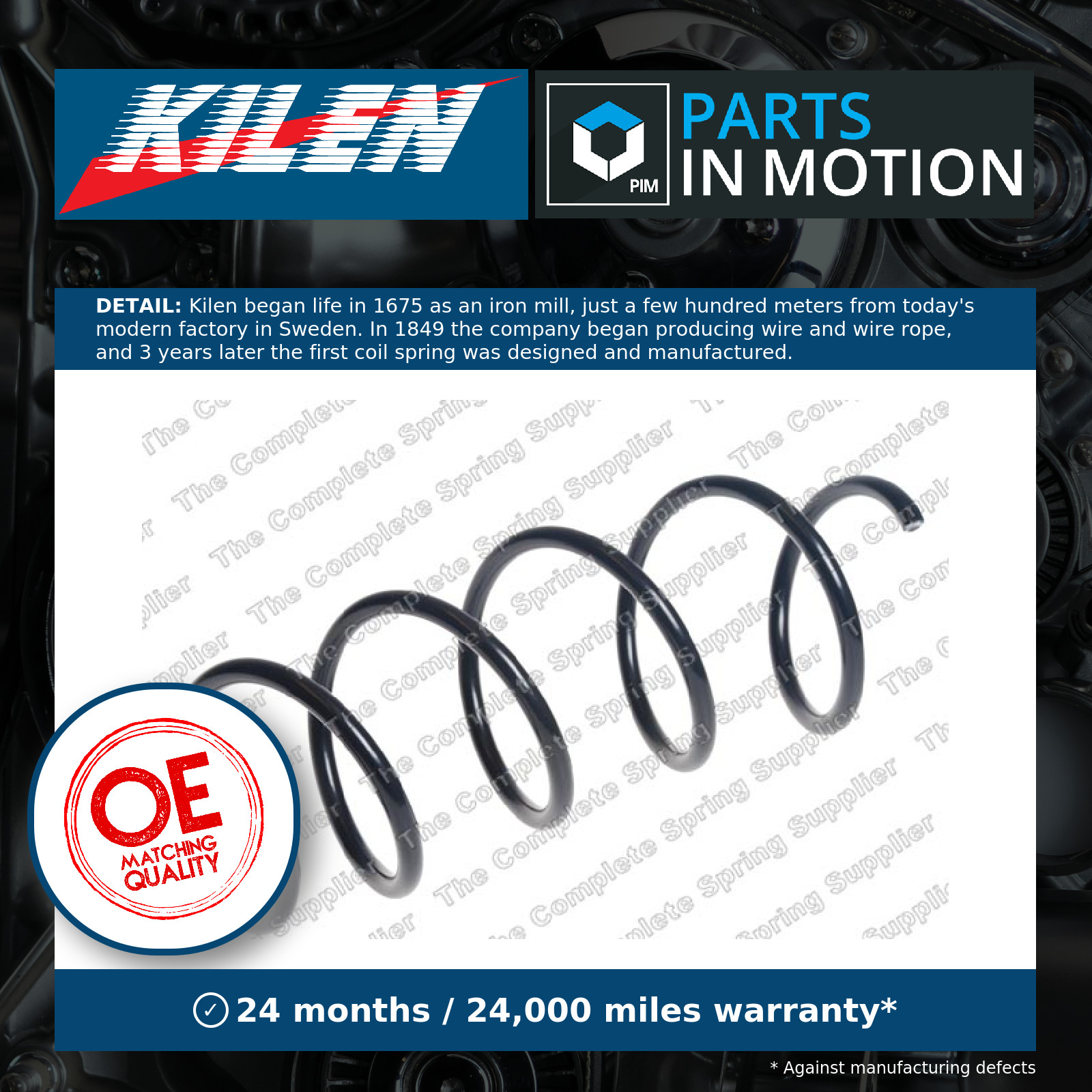 Suspension spring Front Axle Coil Spring 4026241 LESJÖFORS for FIAT PANDA - Image 7