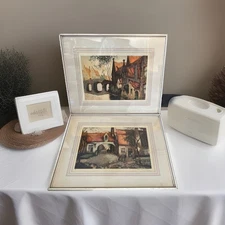 2 Limited Edition Numbered Alfred Van Neste Lithographs signed & #’ed in pencil