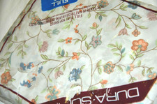 Cannon Dura-Soft Full Flat Sheet Floral NEW NIP Wildflowers Poppy NOS Vtg 1970s