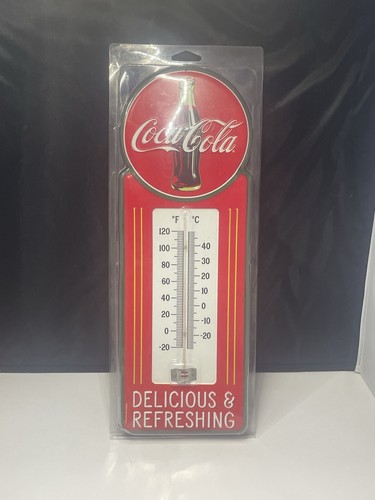 "Open Road Brands" metal licensed Coca-Cola wall thermometer sign NIB