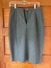 Michael Kors Gray Wool Blend Stretch Pencil Skirt Size 8