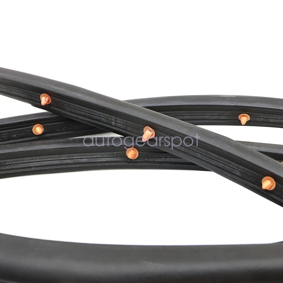 For 2013-2020 Ford Fusion Sedan Front Driver Door Weatherstrip Seal with Clips - Изображение 4 из 4