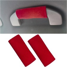 2PCS Car Inside Door Handle Protector, Colorful Soft Fluff Car Pull Handle Cover