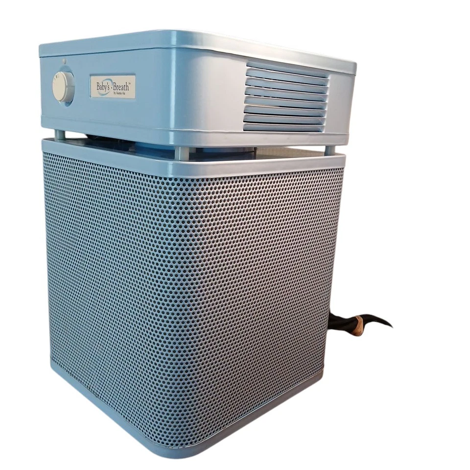 Purificador de aire Baby's Breath Austin Air Baby azul HEPA 3 velocidades HM200 120V 82W LEER Foto 2 de 4