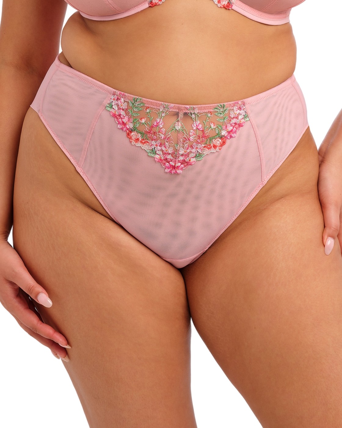 Elomi Aerith Brazilian Brief Womens Full Figure Knickers EL303655 Rose