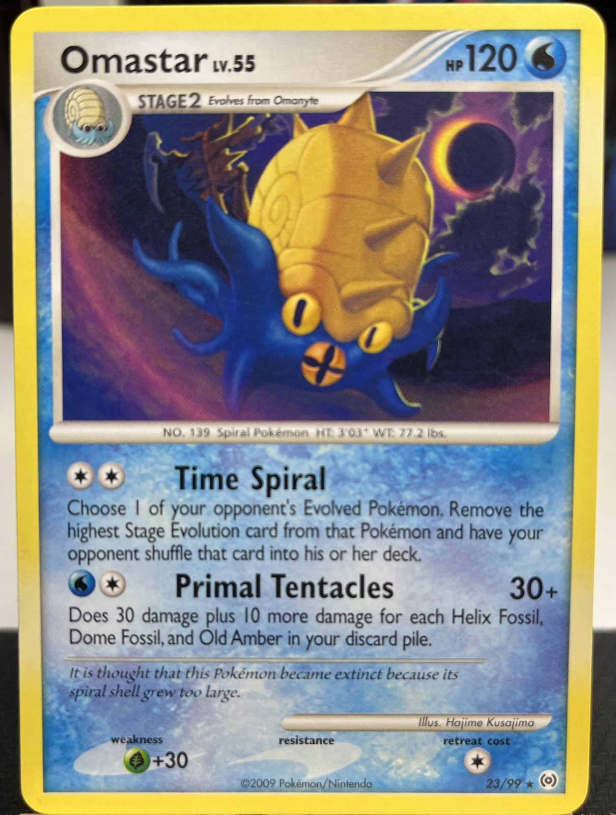 Omastar 23/99 Arceus Pokémon TCG Regular Rare 2009 NM