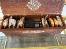 Vintage Thorens Swiss Music Box with Multiple Discs - Hand-Carved Wooden Case