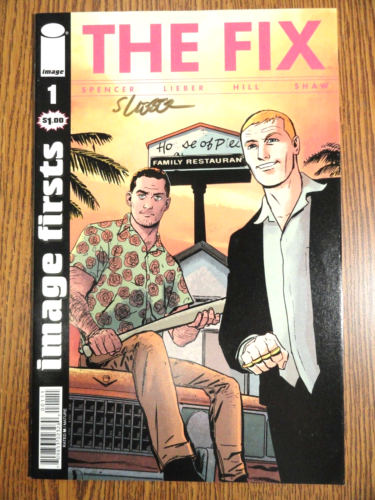 The Fix #1 Reprint Signed by Steve Lieber Premiere Key Signature Image Firsts - Afbeelding 1 van 1
