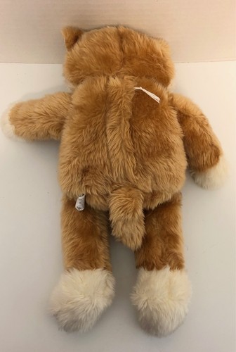 Animaland Nanco KITTY CAT Tan Orange White 14" Plush Stuffed Toy J9 - Picture 2 of 2