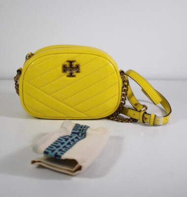 kiraページ Tory Burch 60227 Kira Chevron Limone Leather Chain Camera