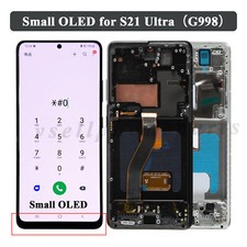 Small OLED For Samsung Galaxy S21 Ultra G998 LCD Display TouchScreen Replacement