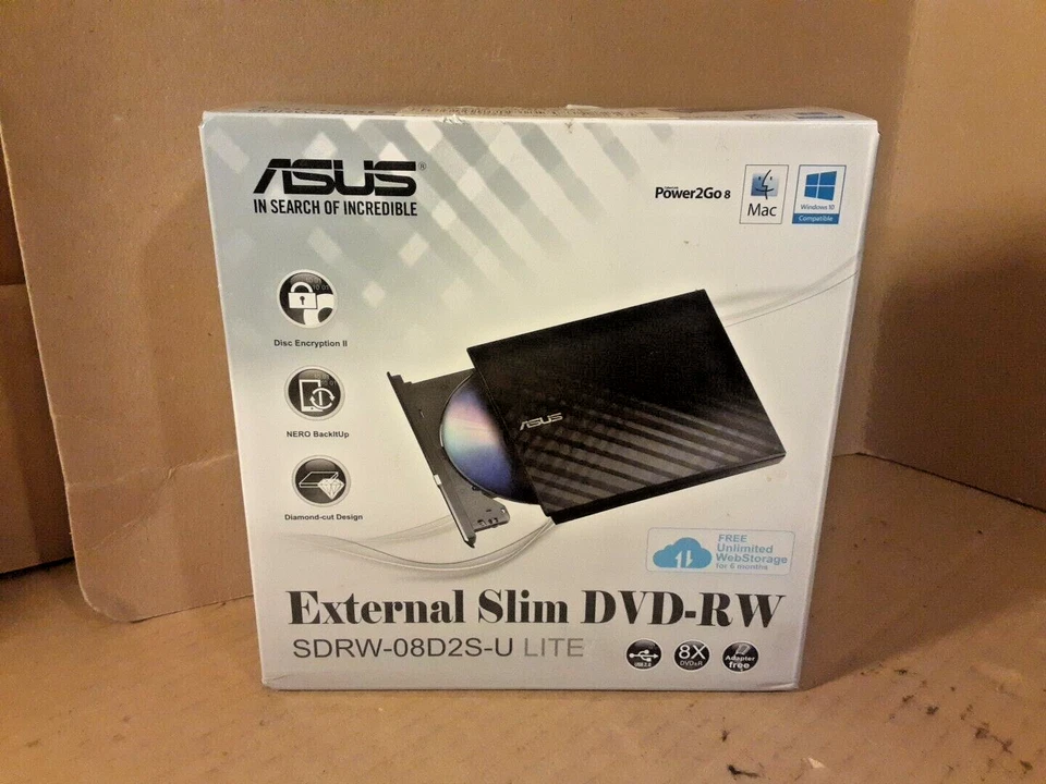 ASUS SDRW-08D2S-U LITE optical disc drive DVD±RW Black - Image 2 of 4