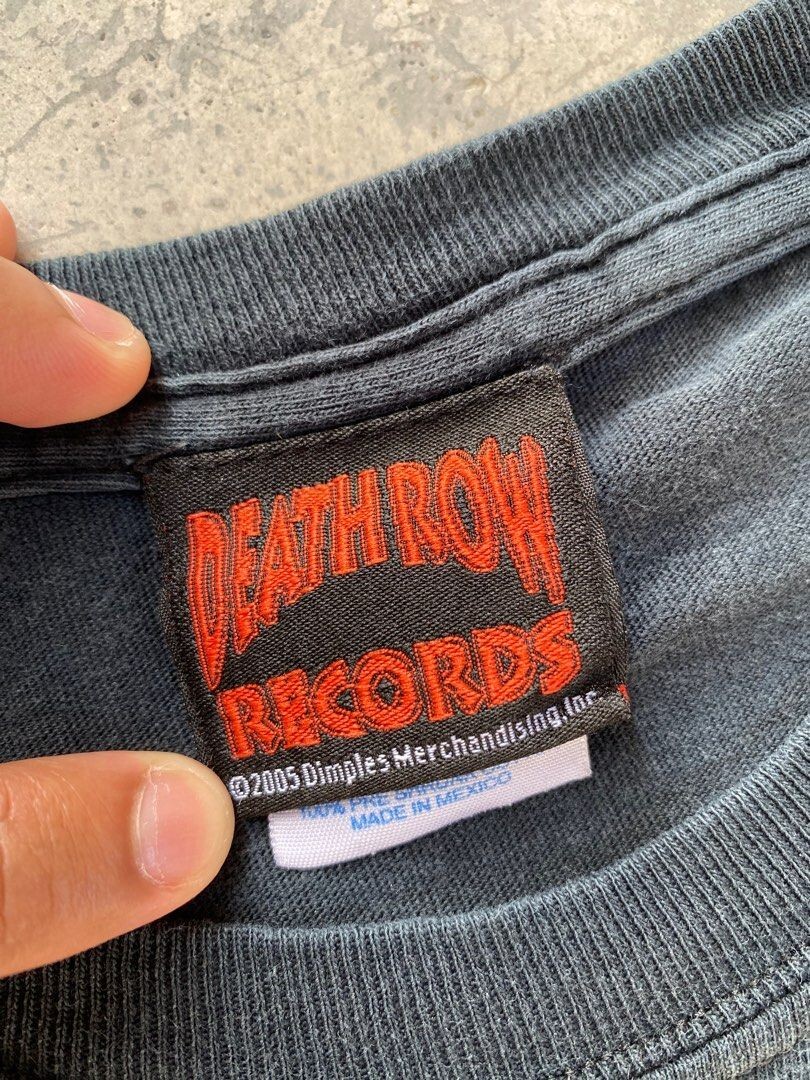 FILA T shirt vintage Death Row Records maglietta rap hip hop 2005 made in Mexico taglia L