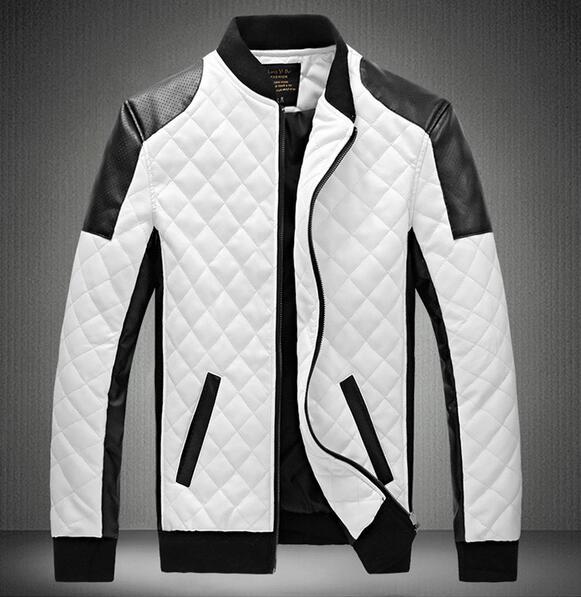 ALTRA Giacca Cappotto Bomber Uomo Moda Slim Fit Moto Pelle PU Nero Nuovo