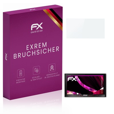 atFoliX Glasfolie für Pioneer Avic-F70DAB/F77DAB Panzerfolie 9H Schutzpanzer