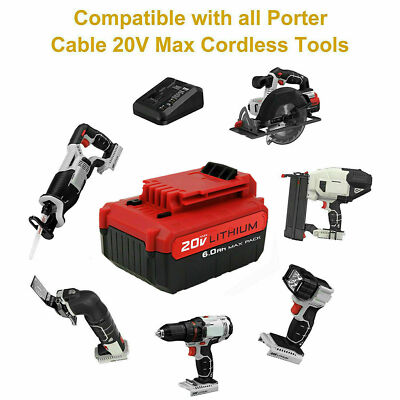 For PORTER CABLE Ah 20V Max 20 Volt Lithium-Ion Battery PCC685L 