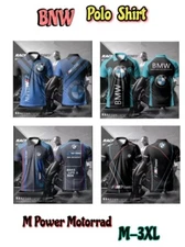 New BMW MOTORSPORT Polo Shirt BMW Motorrad  BMW M Power Polo T-Shirt Size M-3XL