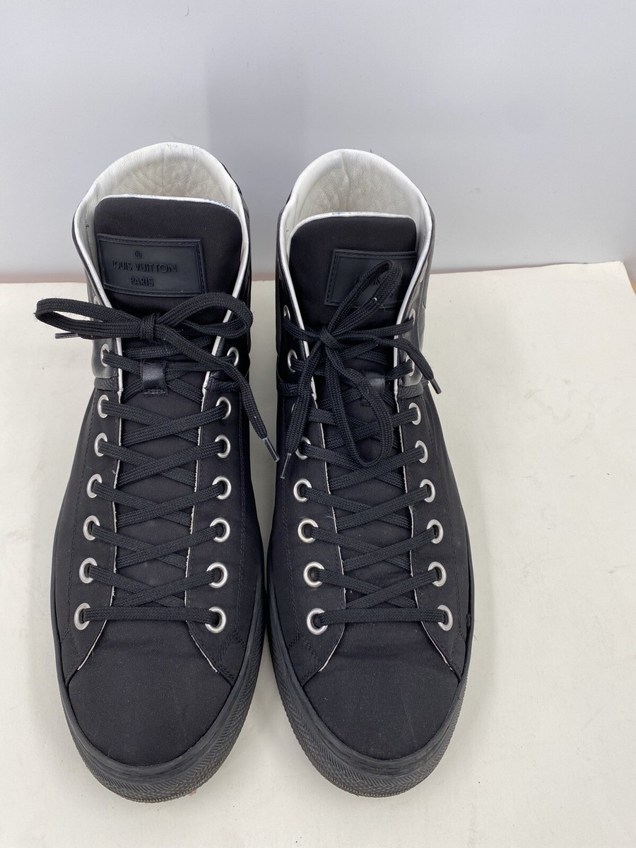 louis Vuitton Damier black and blue high top sneakers  10Eu/11 USA (S-26) louis Vuitton Damier black and blue high top sneakers 10Eu  main image 3