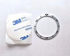 Flat Steel Bezel Insert for Seiko SXK007 with Adhesive Ring