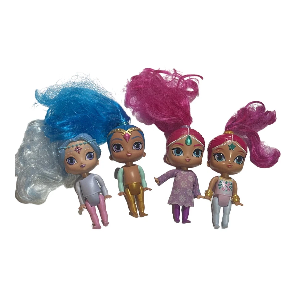"Lote de 4 muñecas Genie Shimmer and Shine 6"" Mattel 2015" Foto 2 de 4