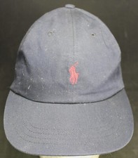 Polo Ralph Lauren Navy Blue Strapback Hat - Vintage