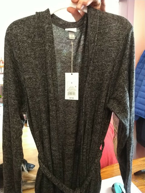 belted duster cardigan