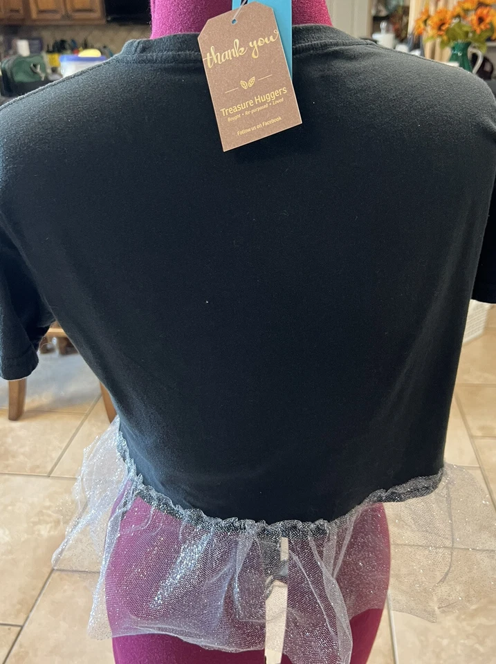 Винтажная футболка John Deere высококлассная с серебристой балетной пачкой женская L - Изображение 2 из 4