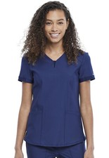 Navy Cherokee Scrubs Form V Neck Top CK723 NAV
