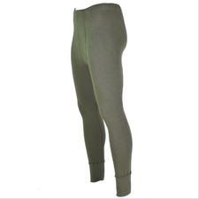 Genuine German army pants long johns OD Olive cold weather bottoms underwear NEW