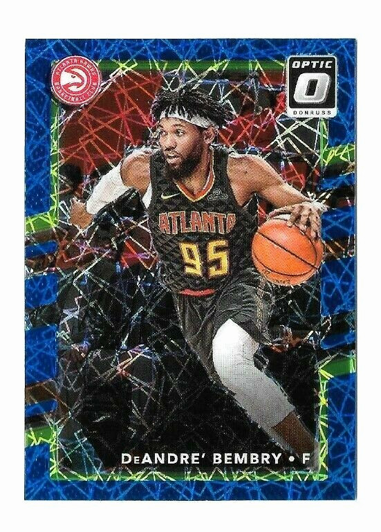 2017-18 Donruss Optic Blue Velocity Prizm #1 DeAndre' Bembry Atlanta Hawks NBA