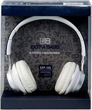 Extra Bass 3.5mm Detachable Wired Headphones Gaming Headband Headset w/mic Blue
