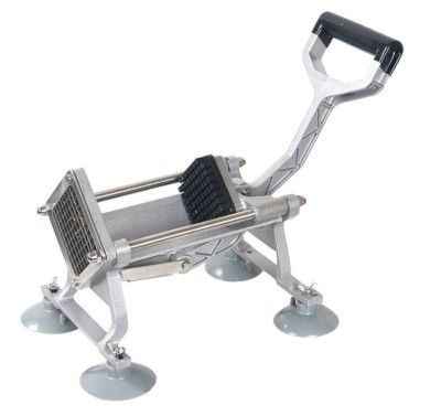 Manual French Fries Potato Chips Maker Fruit Vegetable Cutter + 7/10/14mm Blades