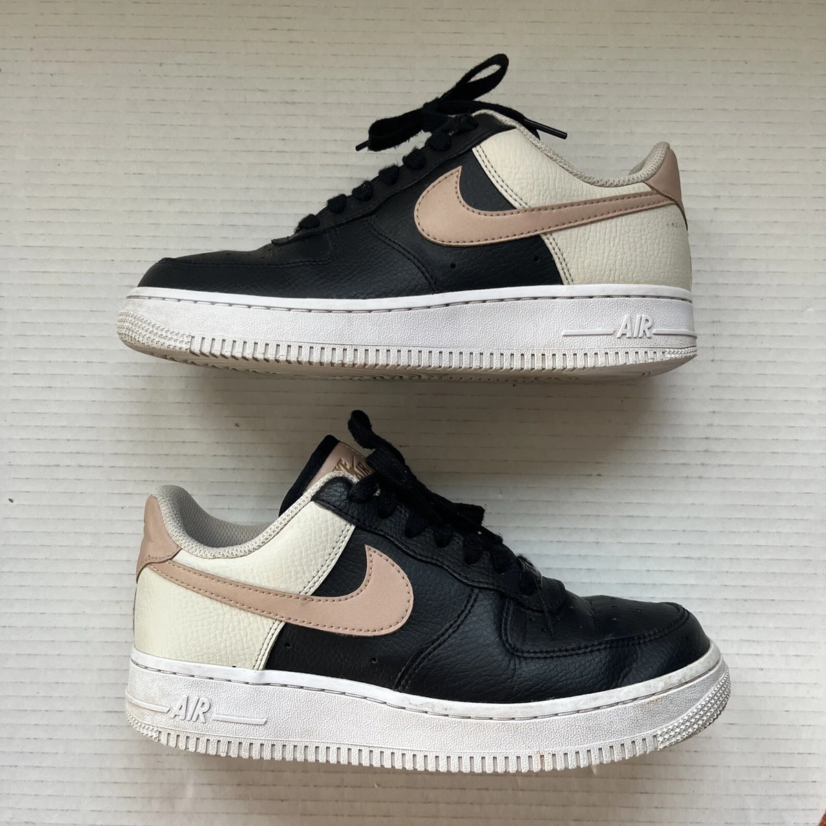 Nike Air Force 1 07 Women s Sz 7 Black Metallic Red Bronze Shoe CU5311 001