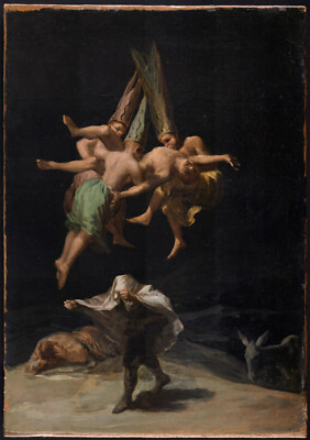 FRANCISCO GOYA WITCHES IN AIR ART ROMANTICISM GICLEE PRINT FINE CANVAS