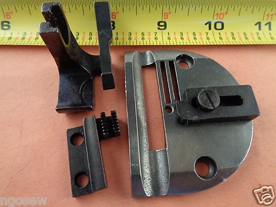 SPECIAL WALKING FOOT NEEDLE PLATE FEEDER+GUIDE CONSEW JUKI BROTHER MITSUBISHI