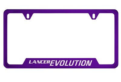 Purple License Plate Frame for Mitsubishi Lancer Evolution