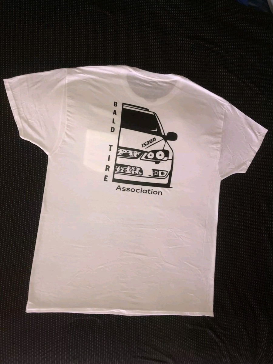 Bald Tire Lexus is300 Car Shirt JDM (Limited Run) White