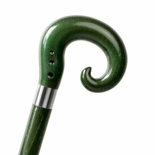 Artisan Cane Color Green Designer Wooden Walking Stick Christmas Gift handmade - Picture 1 of 10