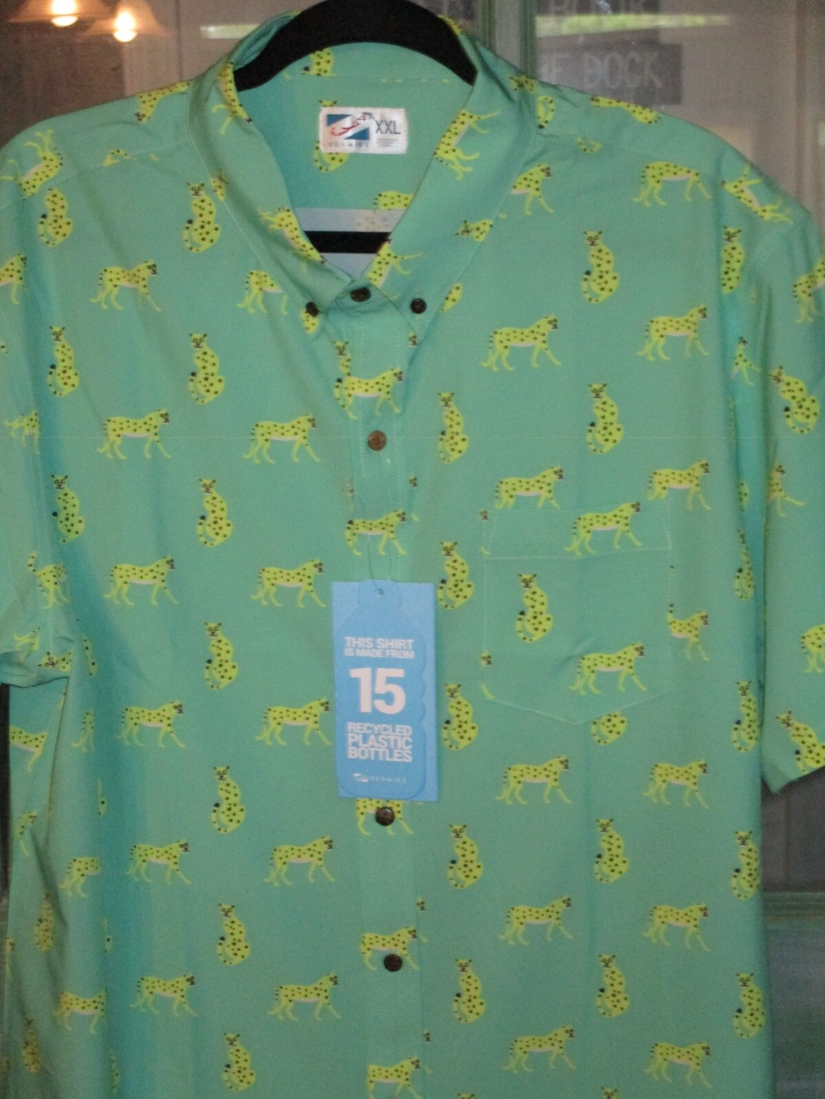 Bermies Performance Button Down Shirt cheetah 3.0… - image 2