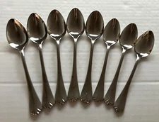 Kirk Stieff Flatware 1984 Sprig Teaspoon Tablespoons Stainless 18/8 8 Piece Lot