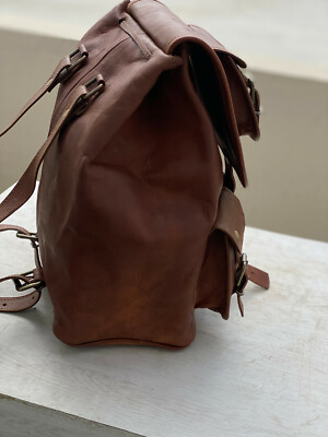 3273 Leather Backpack Vintage Real Leather Rucksack Fashion Daypack 13 Inch Women main image 3
