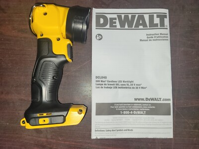 #ad New DeWALT 20V Max Cordless LED Flash Light Jobsite Pivoting DCL040 Tool Only $32.95
