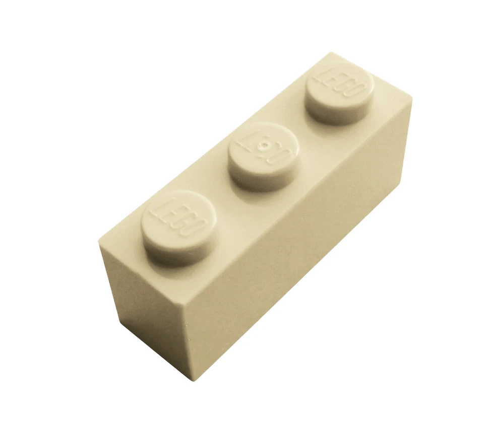 Lego 10 Stück Stein 1x3 in beige (tan) 3622 Steine Basic Star Wars City Neu - Bild 1 von 1