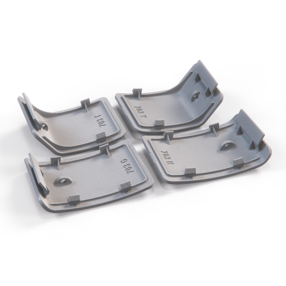 W208 AMG Rocker Panel Side Skirt Right Jack Covers Set Of 4