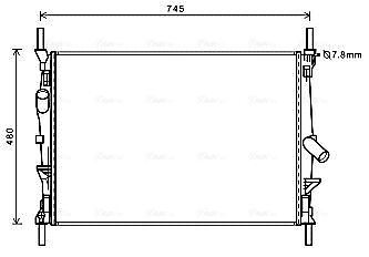FDA2589 AVA Radiator FIT FORD TRANSIT 260 (2006) 2.2 TDCI - Image 9
