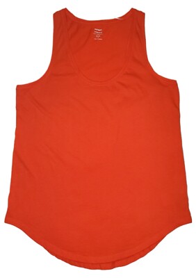 Old Navy Relaxed Fit Orange Racerback Tank Top Women's Size S