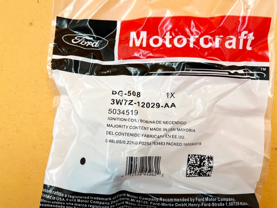 8PCS 01-10 FORD F-150 F150 4.6L 5.4L 6.8L MOTORCRAFT DG508 IGNITION COIL NEW OEM - Image 2 of 4