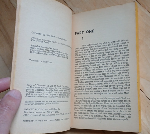 ON THE ROAD by Jack Kerouac 1957 Signet 13th Printing Vintage Paperback - Picture 9 of 9