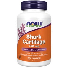 Shark Cartilage 100 Caps 750 mg by Now Foods