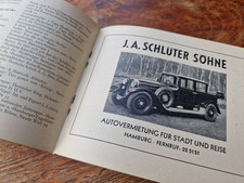 30er Jahre Hamburg Führer HAPAG kultig Werbung Firmen Restaurants Ausflüge